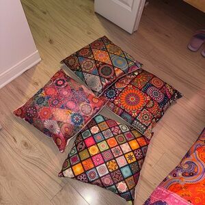 Colorful Patterned Throw Pillows
